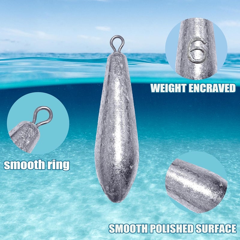 TKHDBF Drop Shot Fishing Weights Sinkers for Saltwater Freshwater Fishing - Image 2